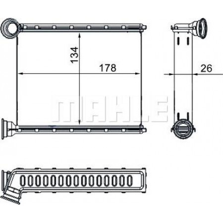Voorverwarmer, interieurverwarming RENAULT CLIO IV (BH_), Hatchback Van, 01.2014 - MAHLE AH 272 000S