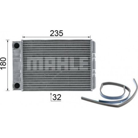 Voorverwarmer, interieurverwarming MERCEDES-BENZ C-KLASSE T-Model (S203), Touring, 03.2001 - 08.2007 MAHLE AH 77 000P