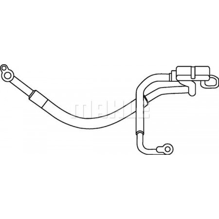 Conducta presiune variabila.aer conditionat Air conditioning hose-pipe from air-conditioning compressor to condenser high pressu FORD MONDEO III (B5Y), Hatchback, 10.2000 - 03.2007 MAHLE AP 64 000P