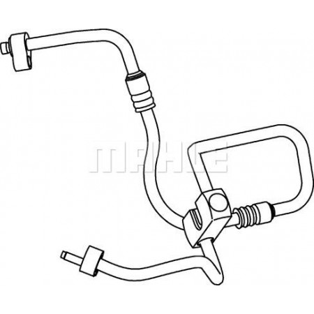 Tubo flessibile dell'aria condizionata dal compressore dell'aria condizionata al condensatore FORD FORD KA (RB_), Hatchback, 09.1996 - 11.2008 MAHLE AP 66 000P