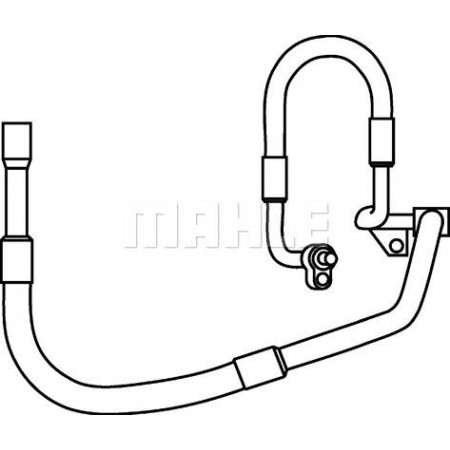 Conducta presiune variabila.aer conditionat Air conditioning hose-pipe from air-conditioning compressor to condenser high pressu FORD FUSION (JU_), Turism, 08.2002 - 12.2012 MAHLE AP 82 000P