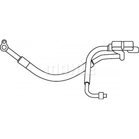 Klimaschlauchleitung vom Klimakompressor zum Kondensator Hochdruck FORD MONDEO III (B5Y), Schrägheck, 10.2000 - 03.2007 MAHLE AP 74 000P