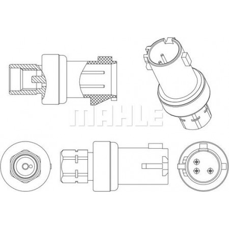 Druckschalter. Klimaanlage Druckschalter Klimaanlage CHRYSLER 300C VOYAGER V LANCIA THEMA 3.6 02.11- CHRYSLER GRAND VOYAGER V (RT), Dubita, 10.2007 - MAHLE ASE 6 000P