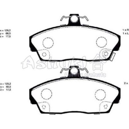 ABE C14031ABE - Brake Pad Set, disc brake pentru HONDA CIVIC VII Coupe (2001–2005)