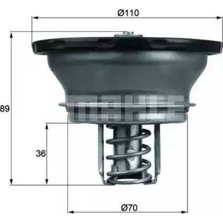 BEHR THD 3 76 - Coolant thermostat / housing