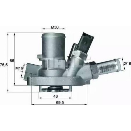BEHR TI 147 80 - Coolant thermostat / housing