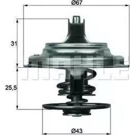 BEHR TX 23 83D - Coolant thermostat / housing
