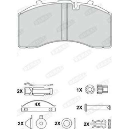 SBP 07-P29158 - Brake Pad Set, disc brake