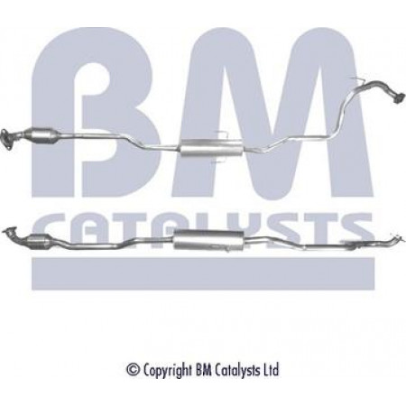 Catalizzatore EURO 4 TOYOTA YARIS 1.3-1.33 08.05-12.12 TOYOTA YARIS II (_P9_), Hatchback, 01.2005 - 12.2014 BM Catalizzatore BM91576H