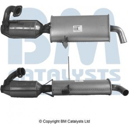 Catalizzatore EURO 4 SMART CABRIO CITY-COUPE FORTWO 0.6-0.7 07.98-01.07 SMART CABRIO (450), Cabriolet, 03.2000 - 01.2004 BM Catalizzatori BM91364H