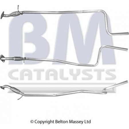 Collegamento di scarico Tubo di scarico Lunghezza media 2160 mm. FORD FIESTA V 1.3 11.01-06.08 FORD FIESTA V (FIESTA/JC3 / JC), Furgone, 05.2002 - 12.2010 BM Catalizzatori BM50243