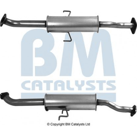 Conexão de escapamento Silenciador central do sistema de escapamento TOYOTA AURIS COROLLA 1.3-1.33 05.09-12.18 BM Catalysts BM51150