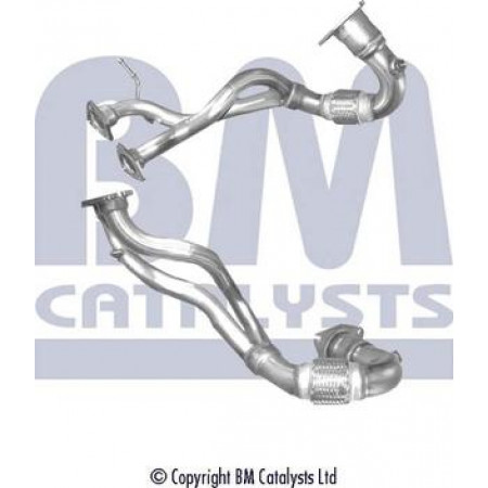 Conexão de escape Tubo de escape Comprimento frontal. Ajuste de 545 mm. AUDI A3 TT SEAT LEON 1.8 10.98-06.06 AUDI TT (8N3), Compartimento, 10.1998 - 06.2006 BM Catalisadores BM70564