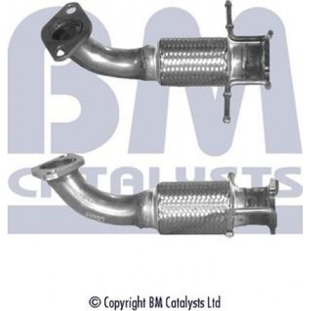 Conexão de escape Tubo de escape Comprimento frontal. Ajustes de 360 ​​mm. FORD MONDEO III 1.8-2.0 10.00-03.07 FORD MONDEO III (BWY), Touring, 10.2000 - 03.2007 BM Catalisadores BM70399
