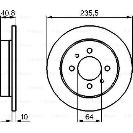 ABE C45016ABE - Brake Disc pentru MITSUBISHI MIRAGE V Saloon (1995–2003)