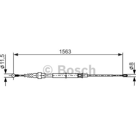 BOSCH 1 987 477 891 - Cable, parking brake