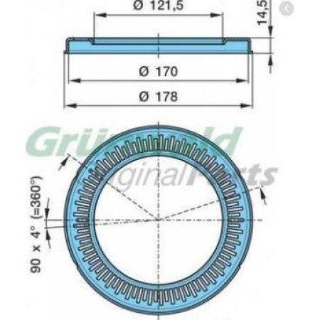 BPW 03.310.08.57.0 - Sensor Ring, ABS