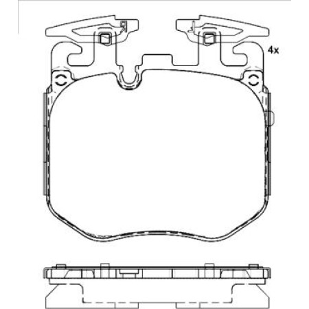 Textar 22618 19,5 0 4 - Brake Pad Set, disc brake
