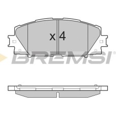 ABE C12133ABE - Brake Pad Set, disc brake pentru TOYOTA PRIUS PHV (2016–prezent)