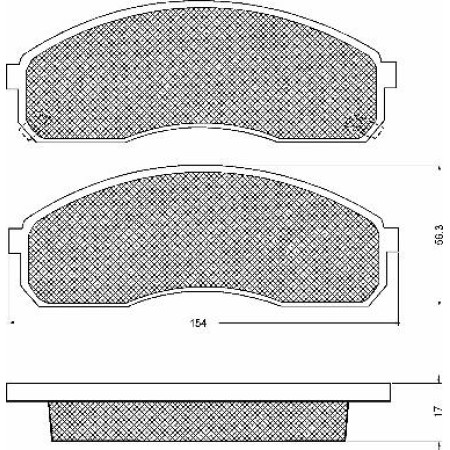 ABE C10316ABE - Brake Pad Set, disc brake pentru KIA BONGO Platform/Chassis (2003–prezent)