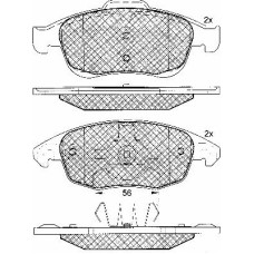 ABE C1C056ABE-P - Brake Pad Set, disc brake pentru CITROËN C4 I Saloon (2006–prezent)