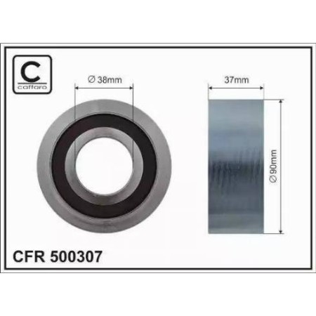 SKF VKMCV 54004 - Pulley, v-ribbed belt