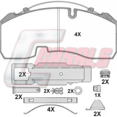 TRW GDB5092 - Brake Pad Set, disc brake