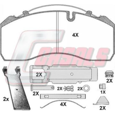 Beral BCV29274TK - Brake Pad Set, disc brake