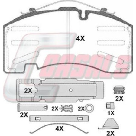 SBP 07-P29308 - Brake Pad Set, disc brake