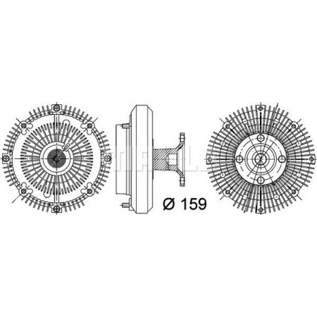Paar. Kühlerlüfter Lüfter TOYOTA LAND CRUISER LAND CRUISER 100 4.2D 01.90- TOYOTA LAND CRUISER VI (_J1_), Crossover, 01.1998 - 07.2008 MAHLE CFC 113 000P