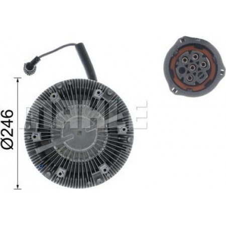 Paar. Kühlerlüfter Anzahl der Pins der Lüfterkupplung. 5 Flansch 6 Löcher MERCEDES ACTROS MP2 - MP3 OM541.921-OM542.965 10.02 MERCEDES-BENZ ACTROS MP2 / MP3 (934.03), 10.2002 - MAHLE CFC 207 000P