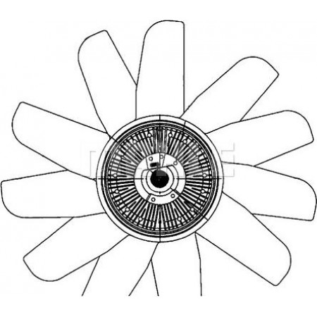 Fan. radiator Radiator fan LAND ROVER DEFENDER DISCOVERY II 2.2D-2.4D-2.5D 06.98-02.16 LAND ROVER DEFENDER (L316), Ridica, 10.1995 - 05.2016 MAHLE CFF 494 000P