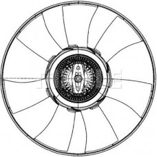 Fan. radiator Fan VW CRAFTER 30-35 CRAFTER 30-50 2.0D 05.11-12.16 VW CRAFTER 30-50 (2F_), Support frame, 04.2006 - 12.2016 MAHLE CFF 500 000P