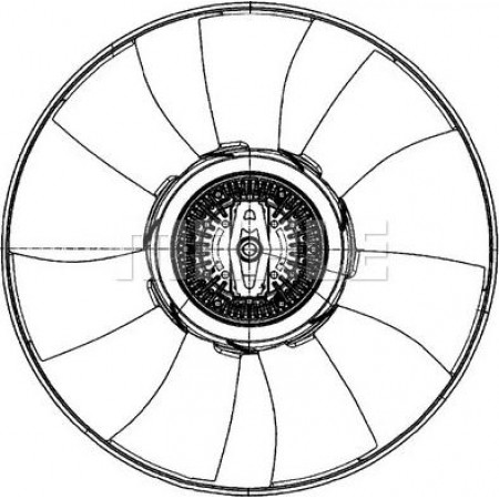 Ventilateur. Ventilateur de radiateur VW CRAFTER 30-35 CRAFTER 30-50 2.0D 05.11-12.16 VW CRAFTER 30-50 (2E_), Van, 04.2006 - 12.2016 MAHLE CFF 500 000P