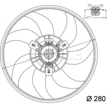 Fan. radiateur Radiateur OPEL CORSA C 1.0 09.00-12.09 OPEL CORSA C (X01), Hatchback, 09.2000 - 12.2009 MAHLE CFF 165 000P
