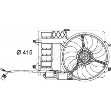 Ventilador, radiador MINI Cooper I (R50, R53), Fastback, 06.2001 - 09.2006 MAHLE CFF 29 000S