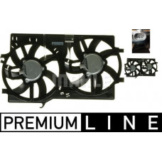 Fan. radiator Radiator fan with housing fits. ALFA ROMEO 4C 4C SPIDER GIULIETTA 1.8 04.10-12.20 ALFA ROMEO 4C SPIDER (961_), Convertible, 10.2014 - MAHLE CFF 219 000P