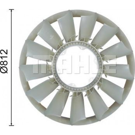 Aspa del ventilador. refrigeración del motor Diámetro del ventilador del radiador 812 mm número de aspas 13 MERCEDES ACTROS MP4 - MP5 471.943-OM471.9 MERCEDES-BENZ ACTROS MP4 / MP5 (963-0-C), 07.2011 - MAHLE CFW 55 000P