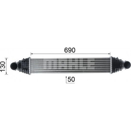 Intercooler. compresor Supply air cooler fits. FORD FIESTA VI 1.6 03.13-04.17 FORD FIESTA VI (CB1, CCN), Hatchback, 06.2008 - MAHLE CI 401 000P