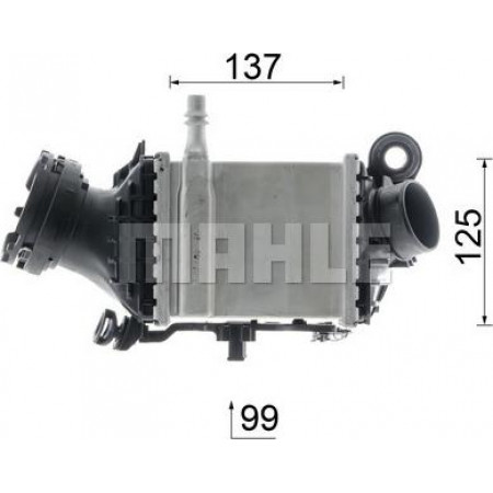 Interkoeler. Intercoolercompressor BMW 5 G30 F90 7 G11 G12 4.0-4.4 09.15-06.19 MAHLE CI 659 000P
