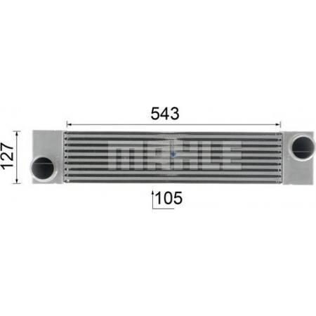 Interkoeler. Intercoolercompressor BMW 5 E60 5 E61 6 E63 6 E64 7 E65 E66 E67 3.0D 06.02-12.10 BMW 6 - II (E64), Cabriolet, 03.2004 - 12.2010 MAHLE CI 193 000P