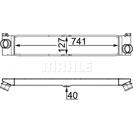 Intercooler, compressor FIAT DUCATO (244_), Ônibus, 04.2002 - MAHLE CI 157 000S