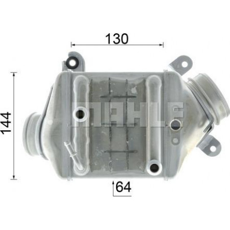Intercooler. compressor O refrigerador de ar de alimentação se encaixa. BMW 5 F10 5 F11 5 GRAN TURISMO F07 6 F12 6 F13 6 GRAN COUPE F06 7 F01 F02 F03 F04 BMW 5 - VI (F10), Sedan, 01.2009 - 10.2016 MAHLE CI 187 000P