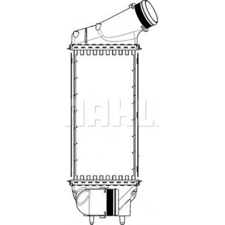 Intercooler. Intercooler compressor CITROEN C4 C4 GRAND PICASSO I C4 I C4 PICASSO I PEUGEOT 307 308 308 I 2.0D 10.03-12.14 PEUGEOT 307 CC (3B), Convertible, 03.2003 - 06.2009 MAHLE CI 311 000P