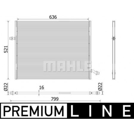 Intercooler. compresor Intercooler MERCEDES S A217 S C217 S W222 V222 X222 2.2DH-6.0 05.13- MERCEDES-BENZ S-CLASS (W222, V222, X222), Sedan, 05.2013 - MAHLE CIR 36 000P