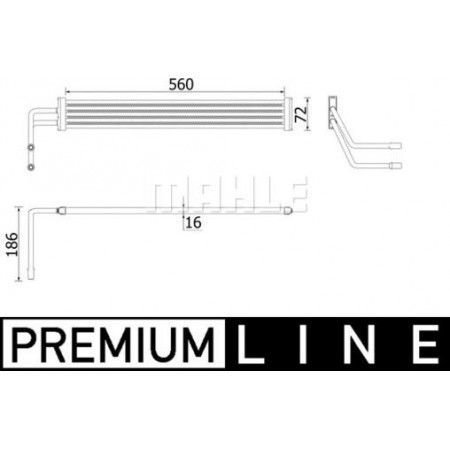 Radiador de refrigeração a óleo. sistema de direção Radiador de óleo BMW 7 F01 F02 F03 F04 4.4-4.4H-6.0 09.08-12.15 BMW 7 - V (F01, F02, F03, F04), Sedan, 02.2008 - 12.2015 MAHLE CLC 93 000P