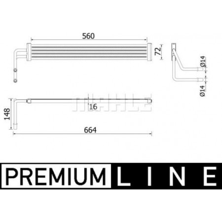 Radiador de refrigeración de aceite. Sistema de dirección Radiador de aceite BMW 3 E36 5 F10 5 F11 5 GRAN TURISMO F07 6 F12 6 F13 6 GRAN COUPE F06 7 BMW 3 - III (E36), Compartimento, 10.1991 - 05.1999 MAHLE CLC 97 000P