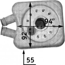 Radiador de óleo, óleo do motor AUDI TT (8N3), Compartimento, 10.1998 - 06.2006 MAHLE CLC 45 000S
