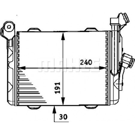Radiador de óleo. óleo do motor Radiador de óleo BMW 5 E39 7 E38 2.5D-4.4 01.96-05.04 BMW 7 - III (E38), Sedan, 03.1994 - 11.2001 MAHLE CLC 33 000P