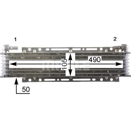 Radiator ulei. ulei motor Radiator ulei SCANIA PGRT DC13.05-DC16.22 03.04- SCANIA P,G,R,T - series (N320), 01.2003 - MAHLE CLC 206 000P